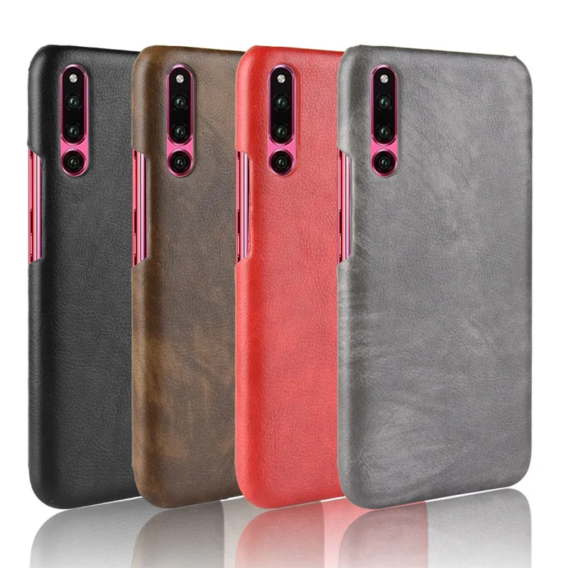 For Huawei P30 phone Case Luxury Litchi Striae Hard PU Leather Shockproof Back Cover P 30 protective case bag |
