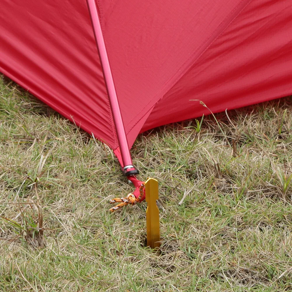 10 шт. 18 см палатка 700I алюминиевый сплав кол с веревкой оборудование для кемпинга на открытом воздухе путешествия палатка здание Прямая