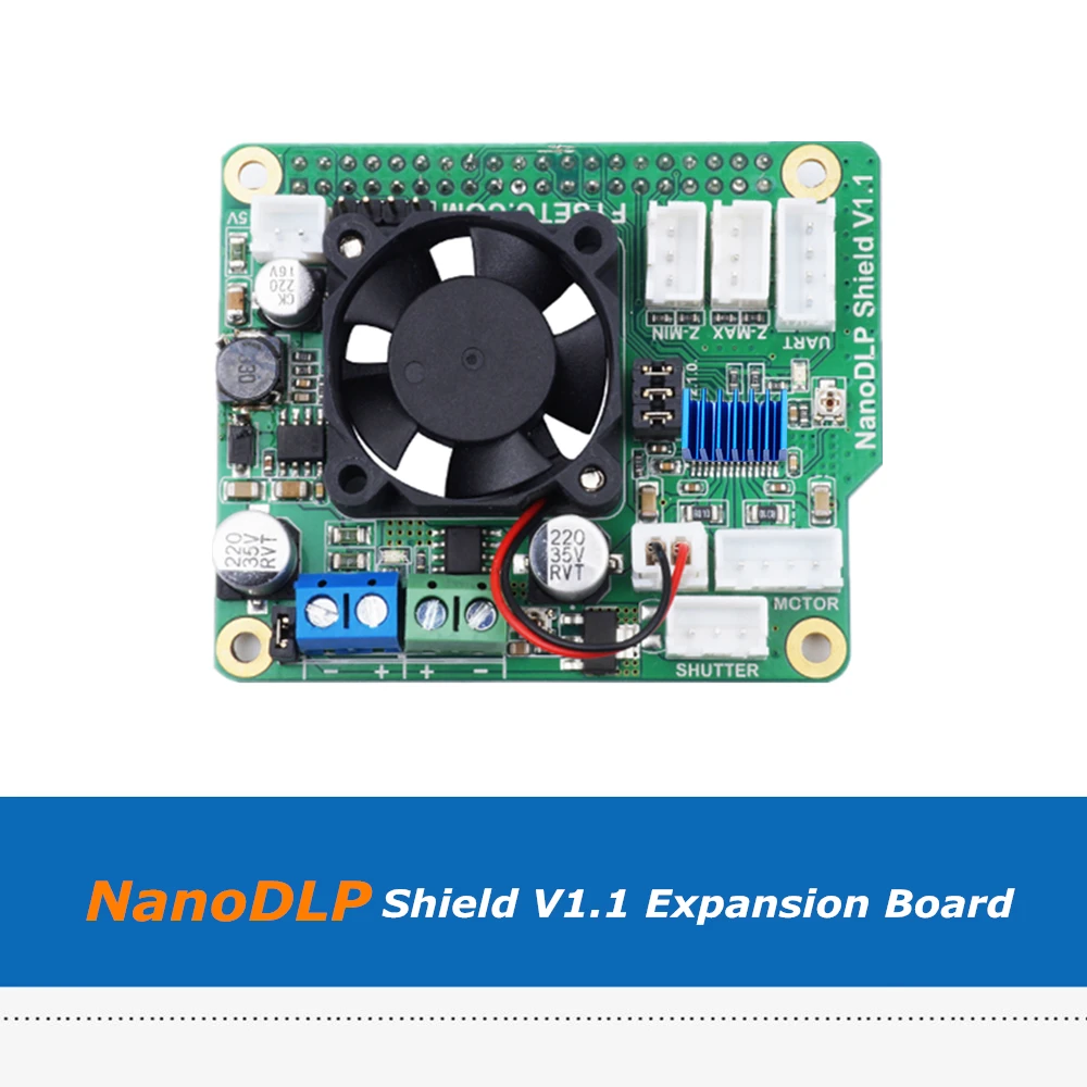 Детали для 3D-принтера NanoDLP Sheild V1.1 плата расширения с драйвером Drv8825 Raspberry Pi 3B |