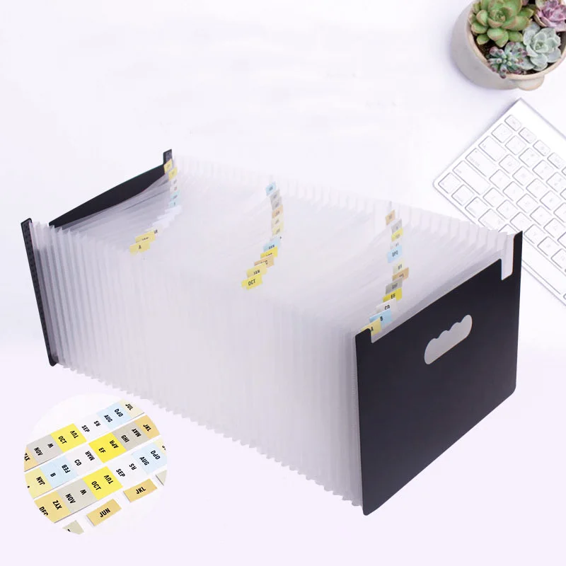 Expanding A4 File Folder Accordion Portfolio Organizer 12 24 37 48 Pockets