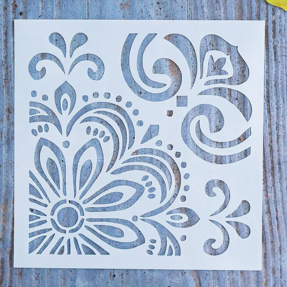 15 Cm Decorative Layering Flower Stencils For Diy Scrapbooking/photo