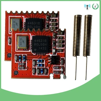 

2pcs 433MHz RF module 4463 chip Long-Distance communication Receiver and Transmitter SPI IOT and 2pcs 433 MHz antenna