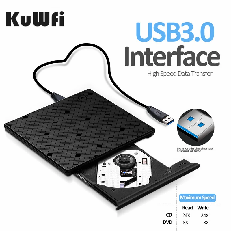 USB 3 0 ультратонкий портативный сенсорный контроллер внешний CD/DVD проигрыватель