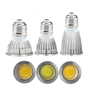 

E27 E14 GU10 MR16 LED COB Spotlight Dimmable 9w 12w 15w 20W 25W Spot Light Bulb high power lamp DC12V or AC85-265V