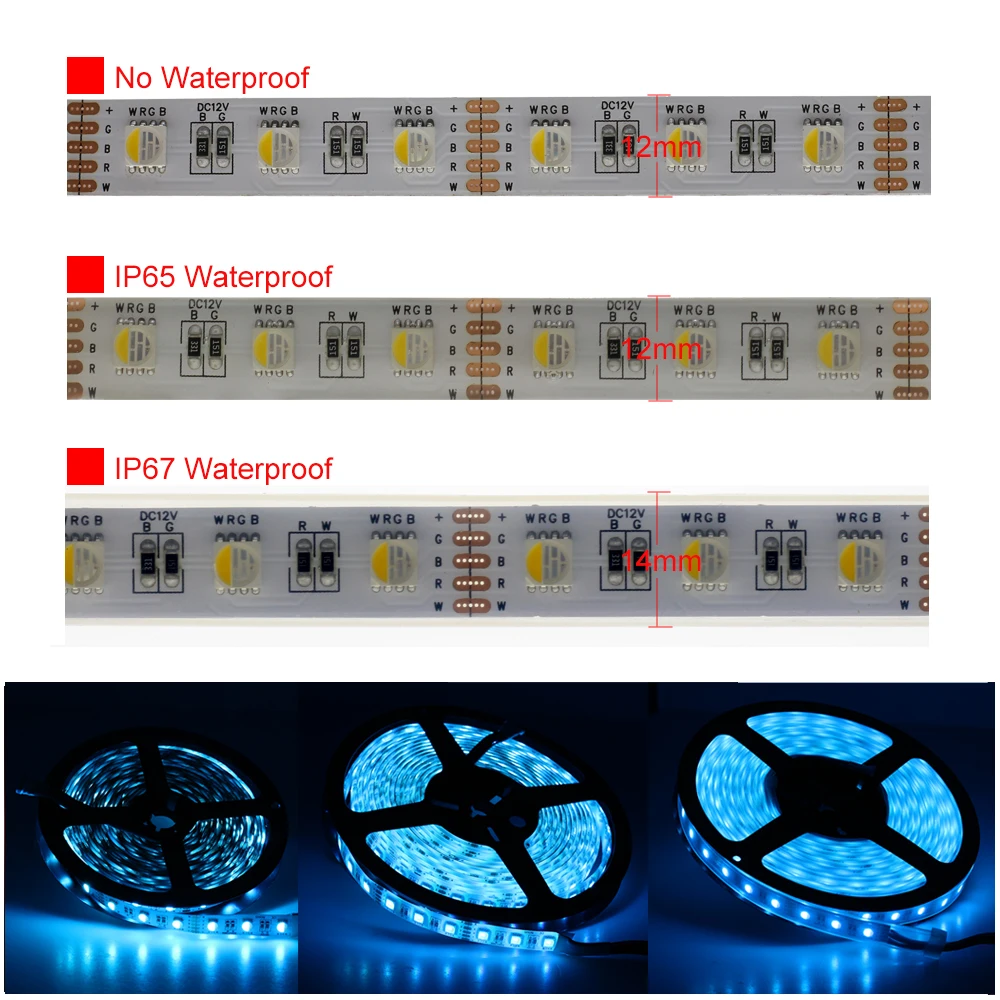 4 в 1 Светодиодная лента RGBW 5050 12 В гибкий светодиодный светильник RGB + белый/RGB