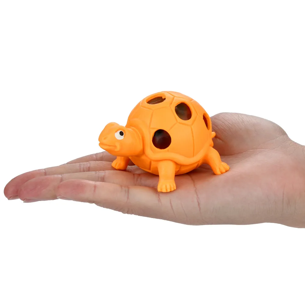 Губчатая бусина Радужный шар игрушка Сжимаемый мячик игрушка для снятия стресса черепаха 1 шт. интересные сжимаемые игрушки 6,20
