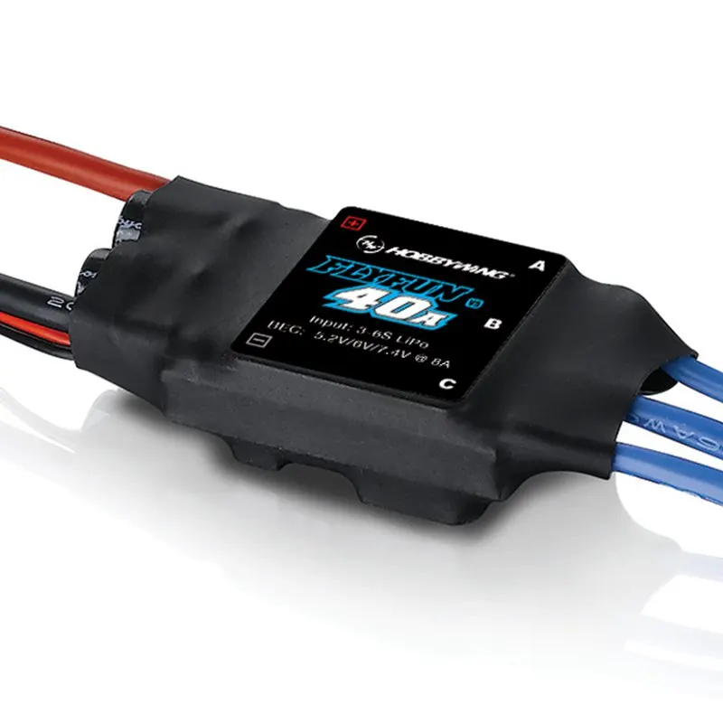 

Hobbywing FLYFUN 40A V5 30214002 ESC 3-6S LiPo for RC aircraft DEO Technology New Design & Great performance