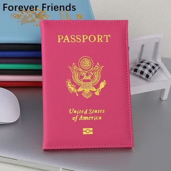 

The United States Passport Holder Cover PU Leather ID Card Fashion Travel s passport Covers passport for America