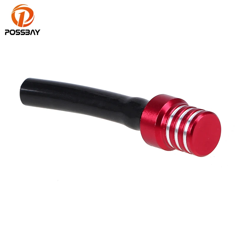 POSSBAY 4PCS/Lot Motorcycle Fuel Tank Breather Pipe 2Ways Valve Vent Breather Tube Pipe Pit Dirt Fuel Caps Black/Red/Blue