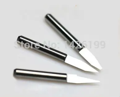 Free Shipping 10PCS 3.175mm 15 Degree 0.3MM End mill Carbide PCB CNC Engraving Bits ,Engrave Wood Acrylic PVC Metal tool