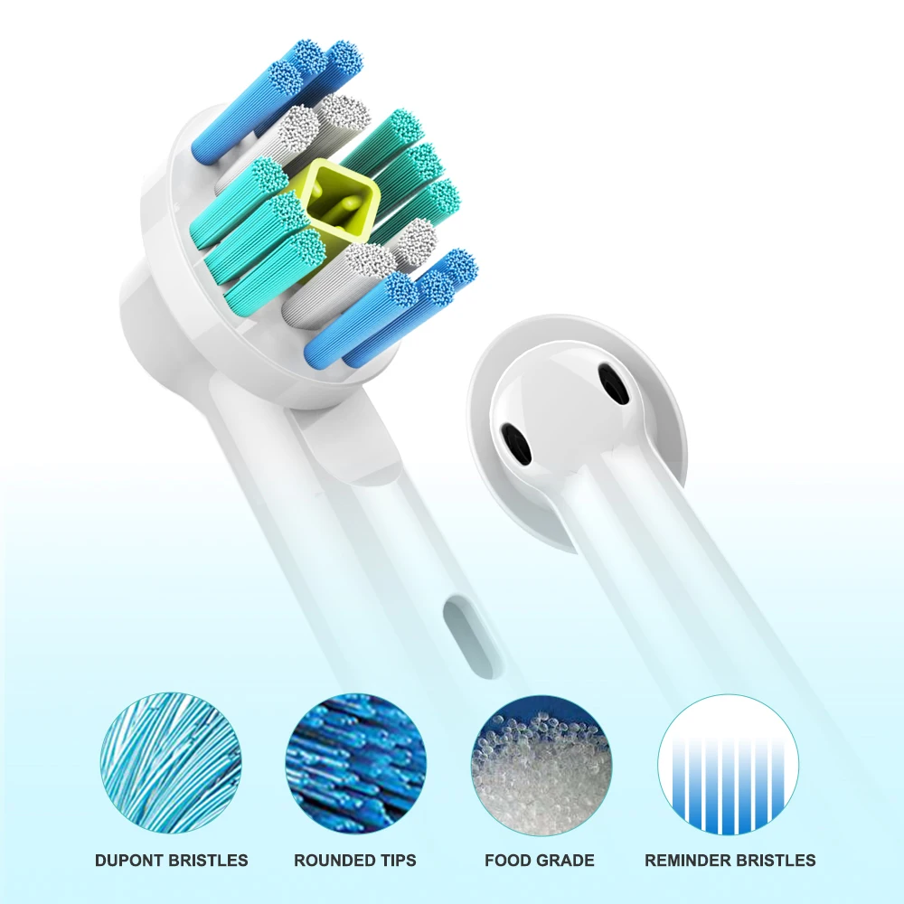 12 шт. белые насадки для зубной щетки 3D PRO Oral B Braun совместимые с щеткой B|Насадки