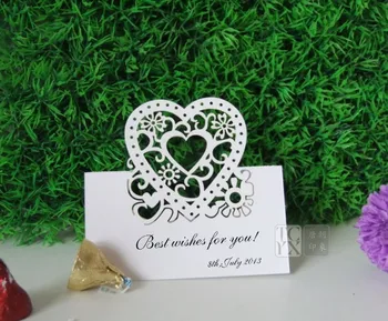 

wedding table card seat card Decorations Party place card name card hollow personalized 33pc001