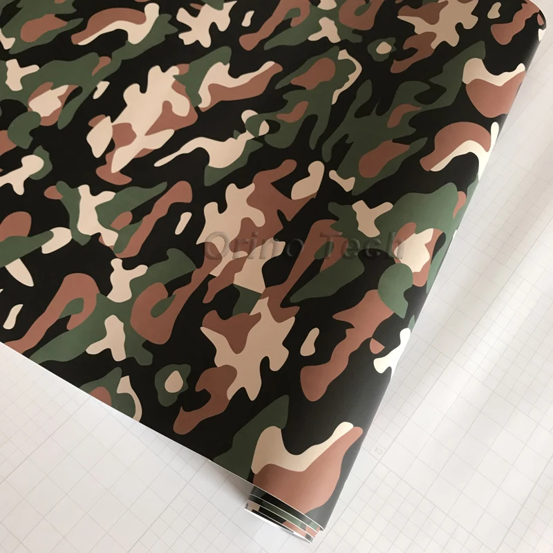 Black Army Green Vinyl Film Wrap-2