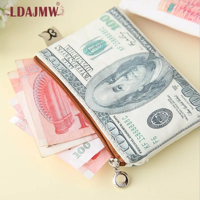 LDAJMW Новый студенческий холщовый нейтральный Кошелек для монет кошелек женщин и