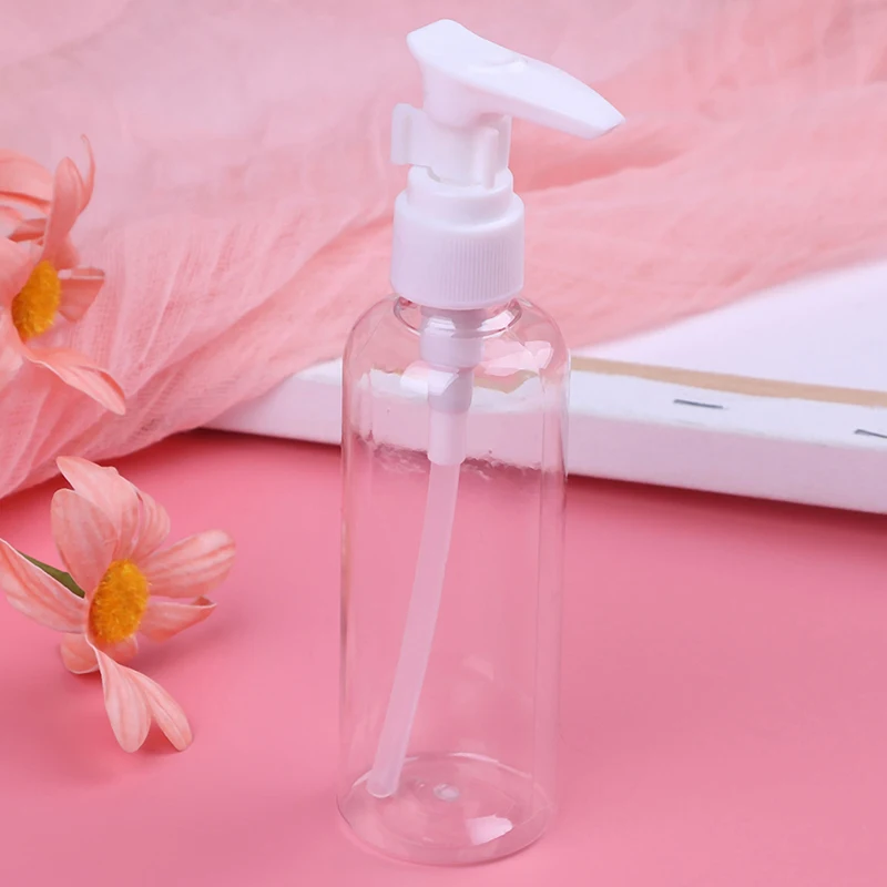 

1 PCS 100ml Random Color Travel Small MIni Empty Spray Refillable Bottle Transparent Plastic Perfume Atomizer