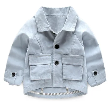

Boys' coat new autumn children's cotton jacket children's Lapel casual cardigan jacket