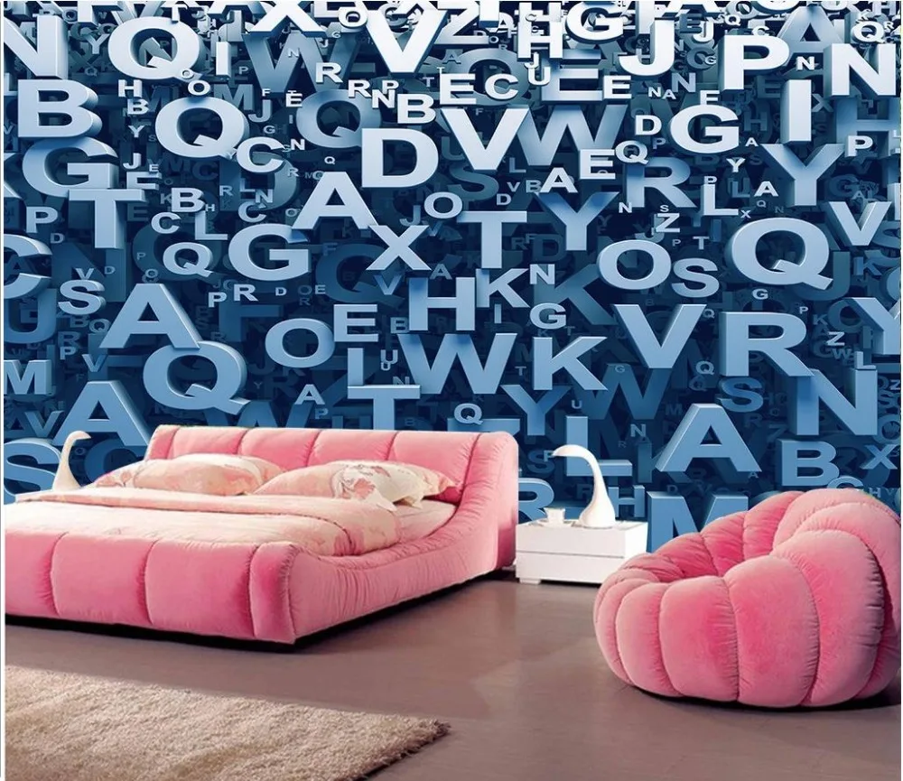 Toko Online Kustom 3d Wallpaper Tiga Dimensi Surat Backdrop