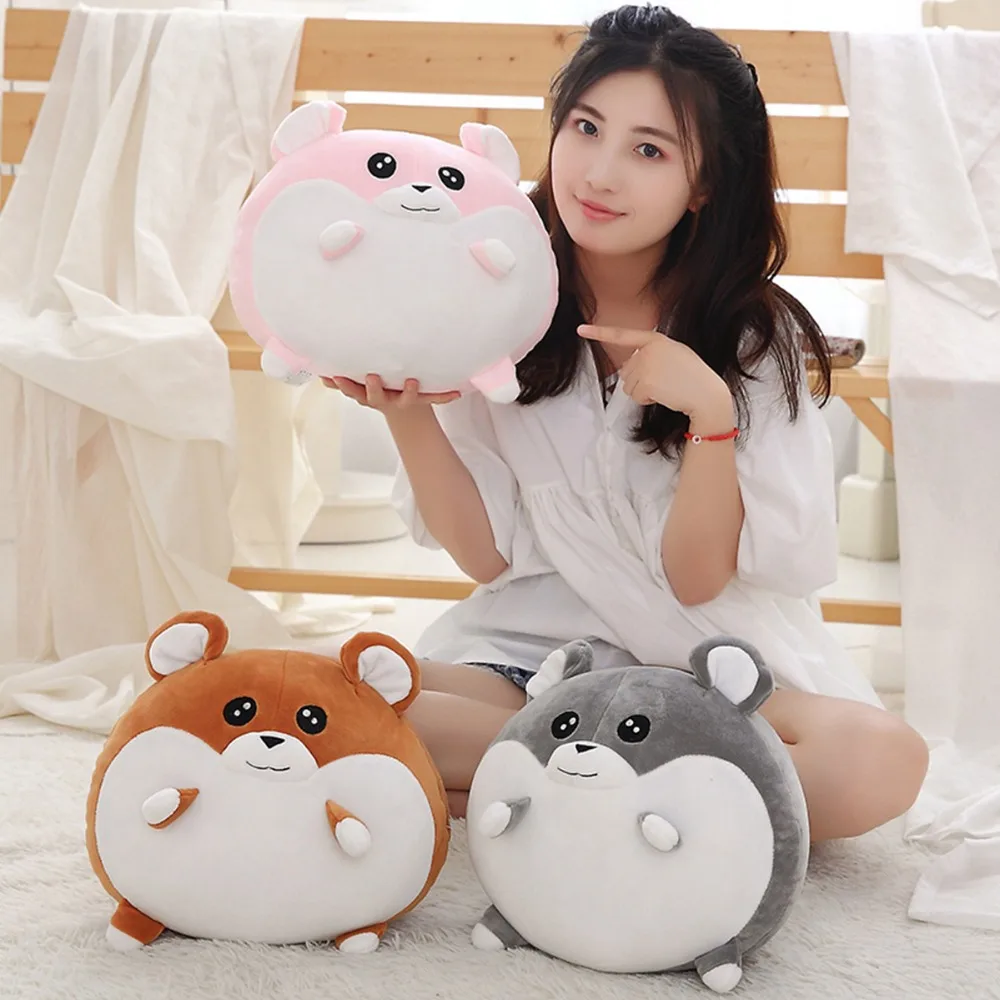 30/40cm Cute Stuffed plush Hamster Animals Cartoon fat Hamster Plush Toy Soft Cushion Child Gift