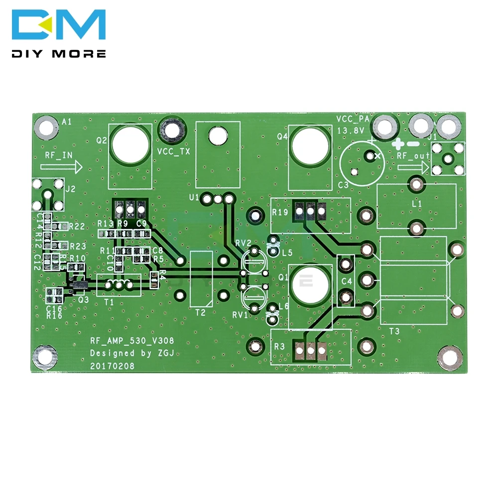 DC 13 8 V 10A 45W SSB AM линейный усилитель мощности CW FM HF Радио приемопередатчик