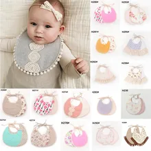 Нагрудник Младенец Отрыжка Полотна малышей хлопок нагрудник ребенком полотенце с принтом ужин Кормление Симпатичные нагрудники для девочек От 1 до 5 лет