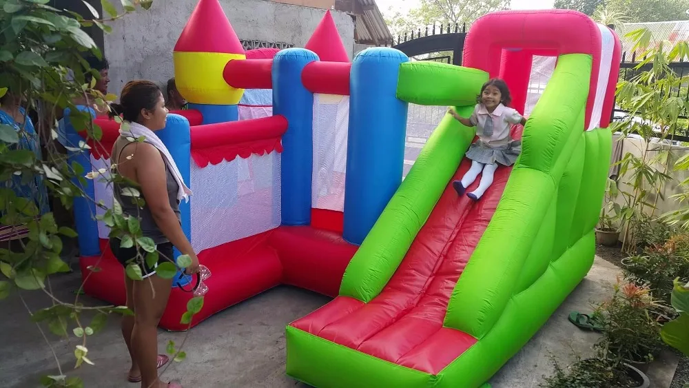 Residential Nylon Jumping Castle Inflatable Bouncy Castle Combo Bounce House Jumping Castle font b Bouncer b