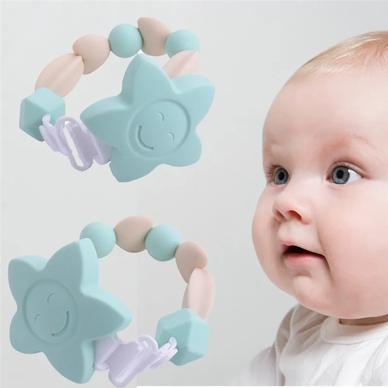 Buy Quality Silicone Baby Teething Beads Soother Chain