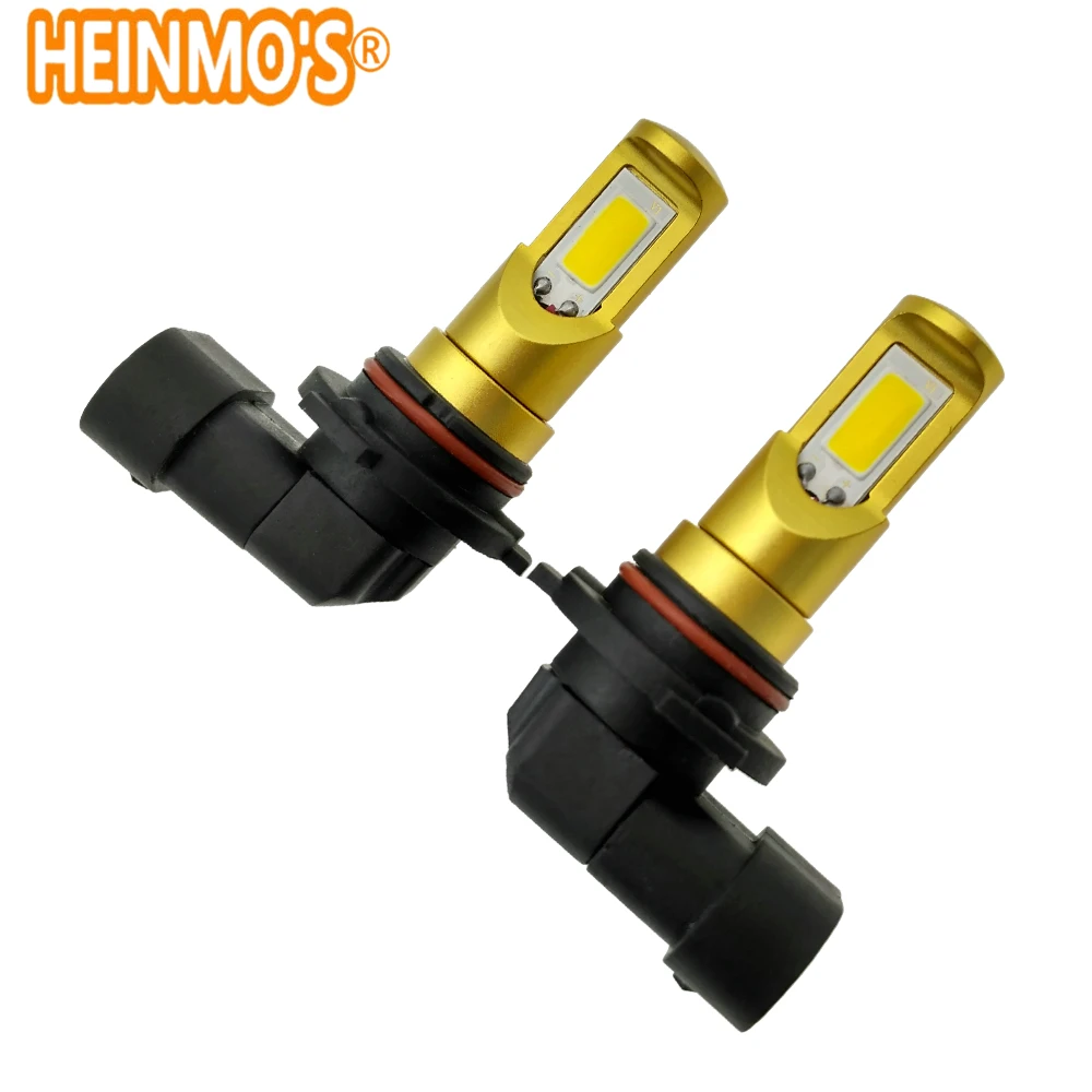 

2pcs HB4 9006 COB Fog Light Yellow Bulbs 9005 HB3 Car Daytime Running Lights H11 H8 Auto Fog Driving Light