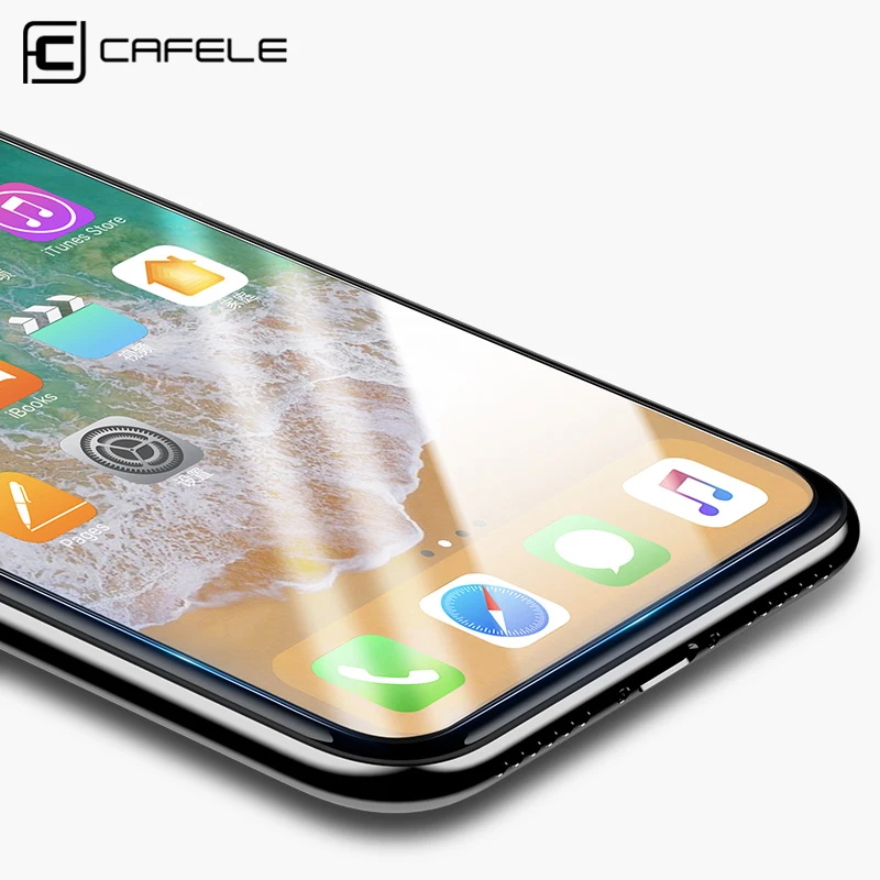  CAFELE Schutz Glas Für iPhone 11 pro Max X Xs Max Xr Screen Protector 2.5D rand HD Clear Anti Glare
