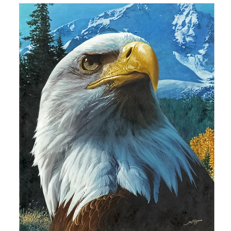 

5D Diamond Embroidery Animals Diy Diamond Painting Eagle Picture Diamond Mosaic Needlework Diamond Picture Home Decoratio Square