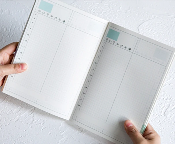 Undated Daily Weekly Monthly Refill Agenda For Hobonichi Grid/Lined/Blank/Planner Notebook Bullet Journal 100GSM Paper A5 A6
