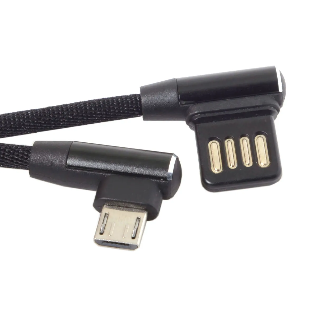 Кабель для передачи данных USB Micro & Type C с левым и углом 90 градусов 2 0 рукавом