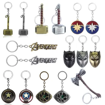 

20 Pcs/Lot Wholesale Hammer Keychain Thor Weapon Keychain For Keys Men Car Women Bag Accessories