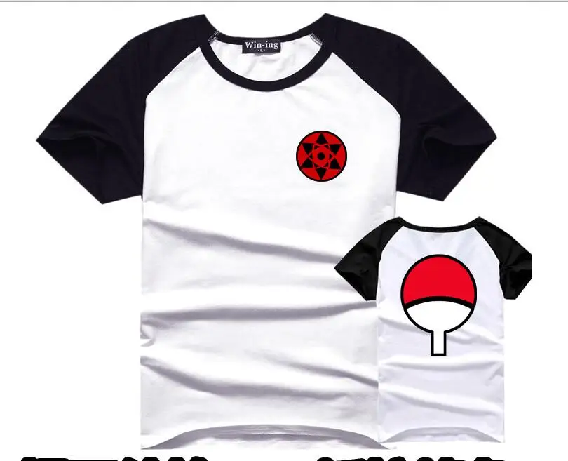 Мужской Хлопковый костюм для косплея Наруто Саске Учиха|anime clothing|cotton tshirtclothing men |