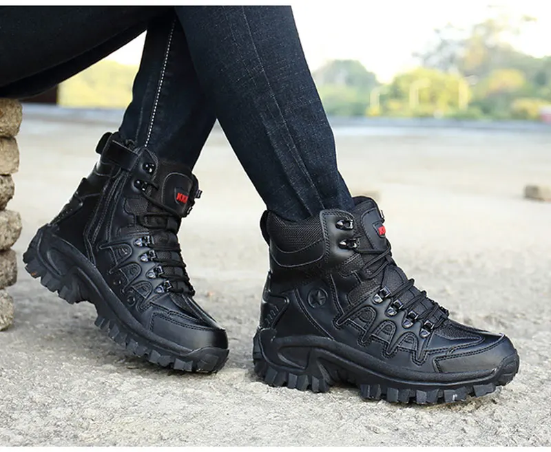 Мужские профессиональные тактические походные ботинки, водонепроницаемые дышащие ботинки DELTA, военные ботинки, походные горные спортивные кроссовки