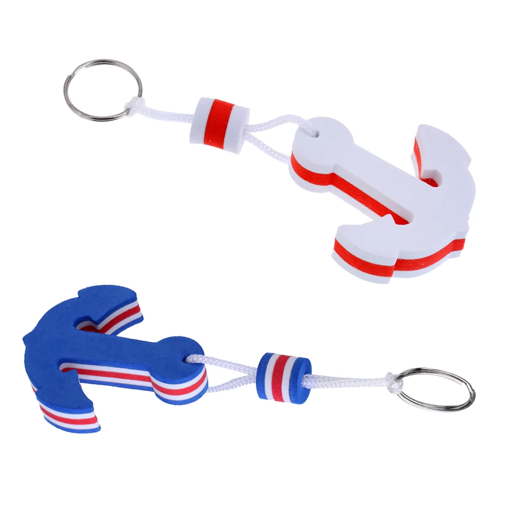 Creative Key Chain Yachting Boating Floating Key Chain Key Ring Anchor Shaped Marine Sailing Boat Float Creative Key Chain
