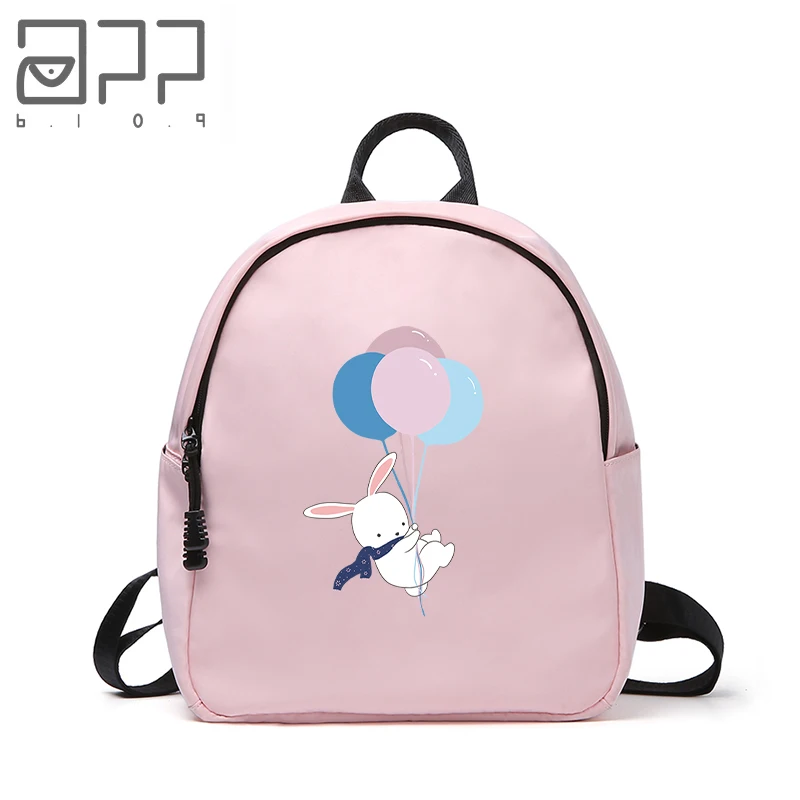 

APP BLOG Brand Large Capacity Casual Waterproof Nylon Women Backpack Cute Cartoon Travel Rabbit Girl Shoulder School Backpacks