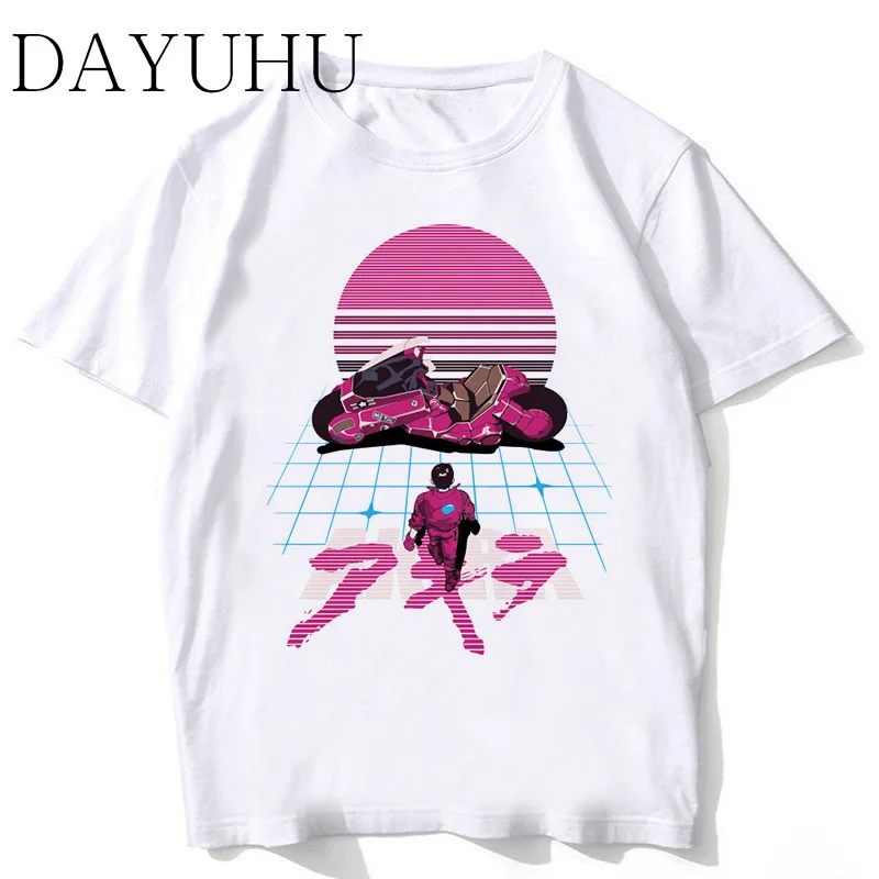 

Akira Synthwave T-shirt Men 2018 New Arrivals Tshirt Fashion White High Quality Japanese Anime T Shirt Male Funny Top Tees Shirt