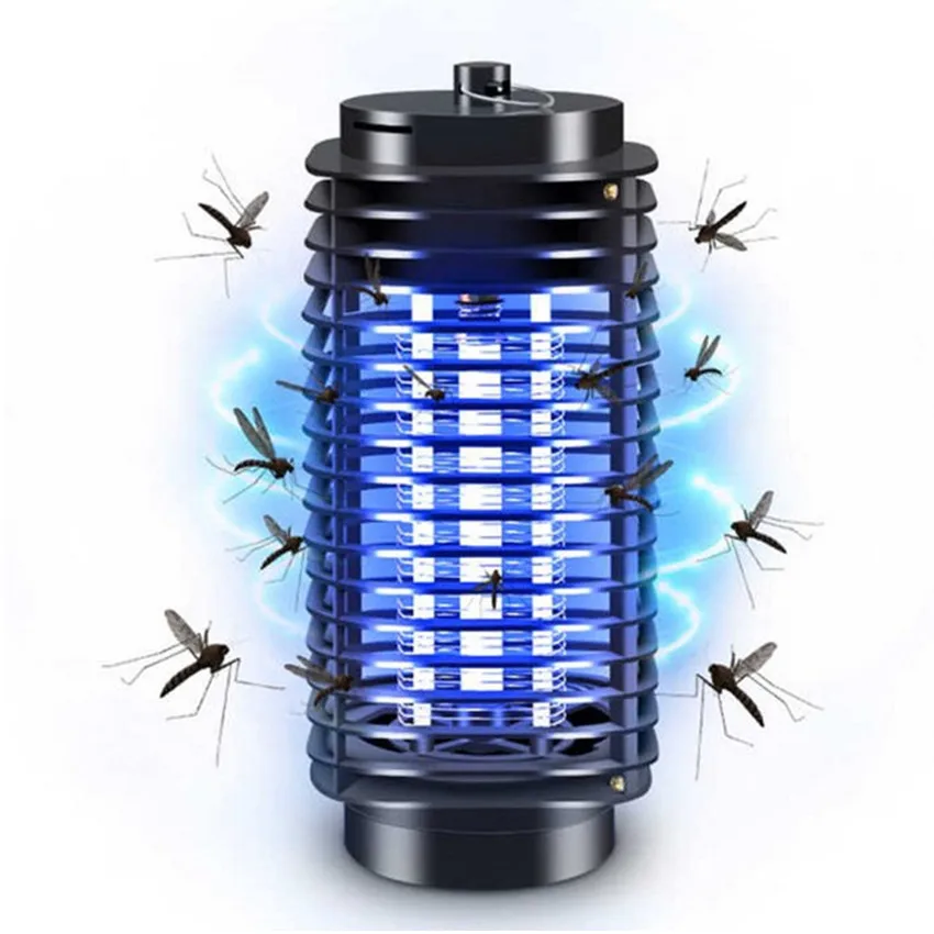 

Electronics Mosquito Killer Night Lamp Trap Moth Fly Wasp Bug Insect Light Black Killing Pest Zapper EU US Plug