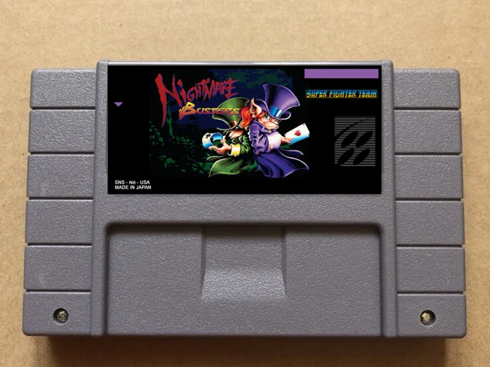 

Nightmare Busters USA- NTSC version 16 bit 46 pins video games !