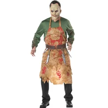 Страшные мужчины кровавый костюм мясника Хэллоуин Карнавал взрослые вечерние косплей одежда