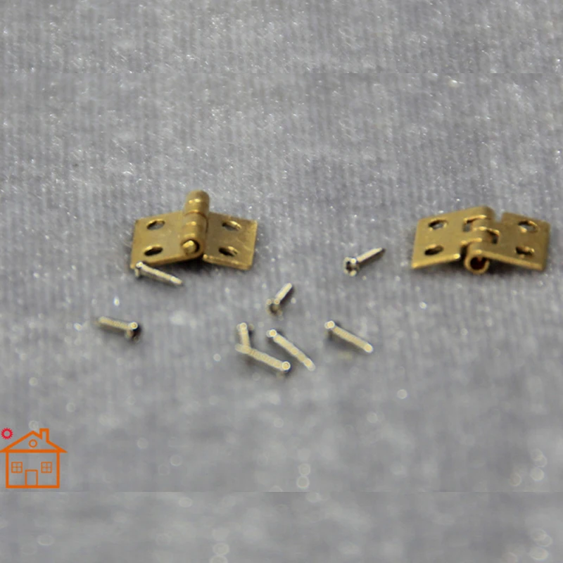 DIY Dollhouse Door Drawer Pocket Case Copper Hinge 1/12 Scale