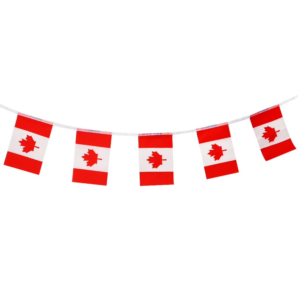 Canada Flags  Football Soccer String Flags Banner Decor 5.5M