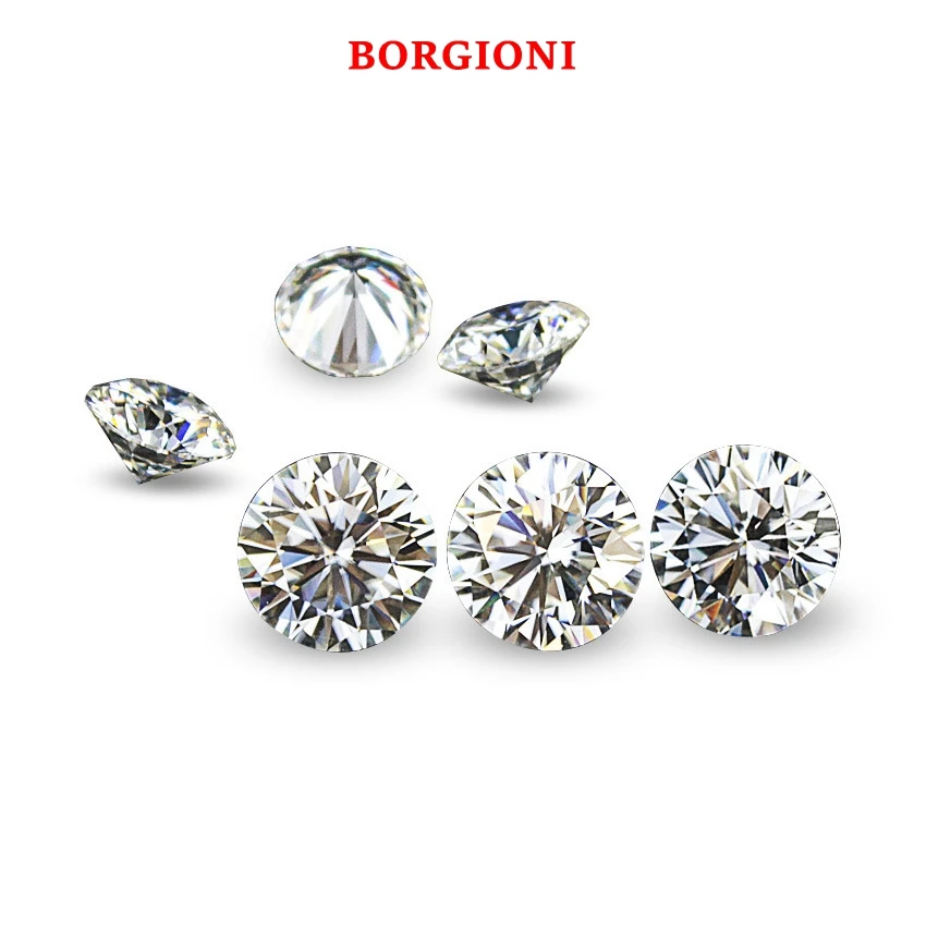 

Round Brilliant Cut 0.5ct Carat 5.0mm GH Similar to charles colvard Moissanite Loose Stone Excellent Cut Grade Test Positive