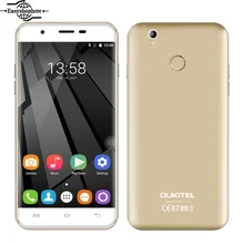 Oukitel U7 Plus 4G LTE Smartphone 5.5 Inch 2GB RAM 16GB ROM 13MP Mobile Phone MT6737 Quad Core 1.3GHz 2500mAh Android 6.0 Phone