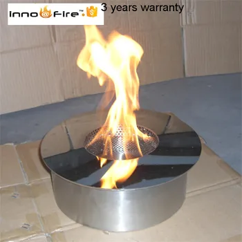 

3 liter silver or black Round manual bio ethanol burner