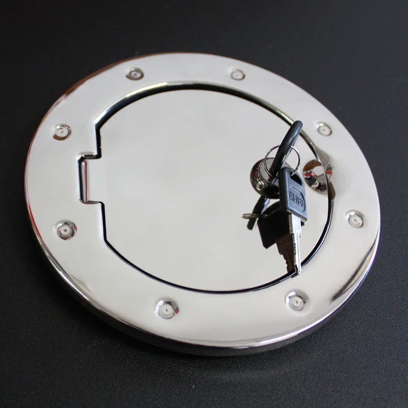 Fuel door cover,Locking Gas Hatch Cover in Polishing Stainless Steel