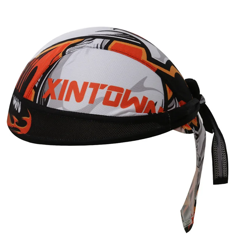 Cycling Cap Men Skull Pattern Cool Anti sweat Breathable Bicycle Pirate