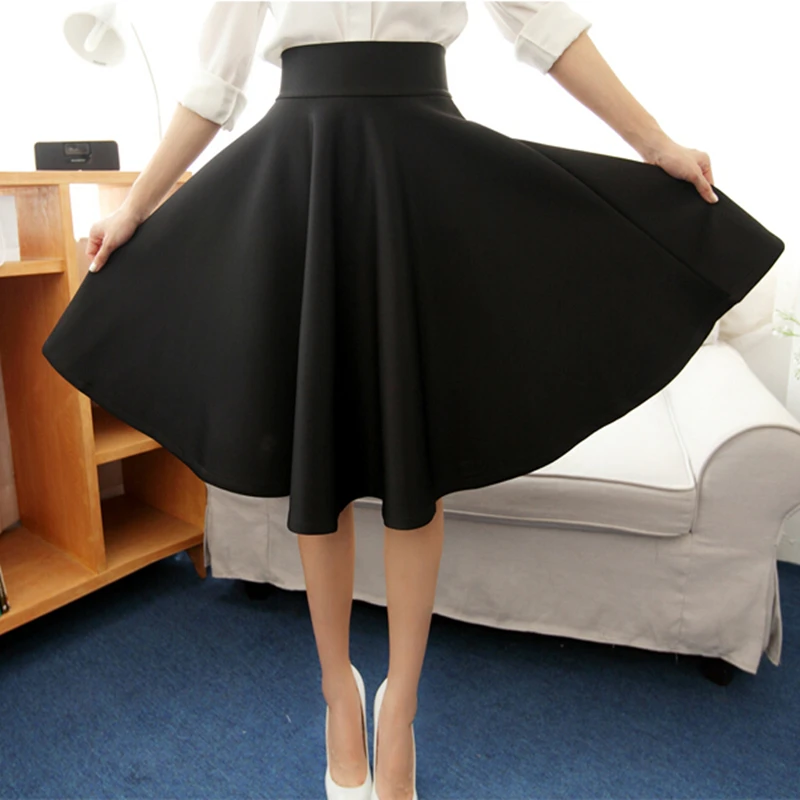 2016 In The Autumn And Winter Grown Place Umbrella Skirt Retro Waisted ...