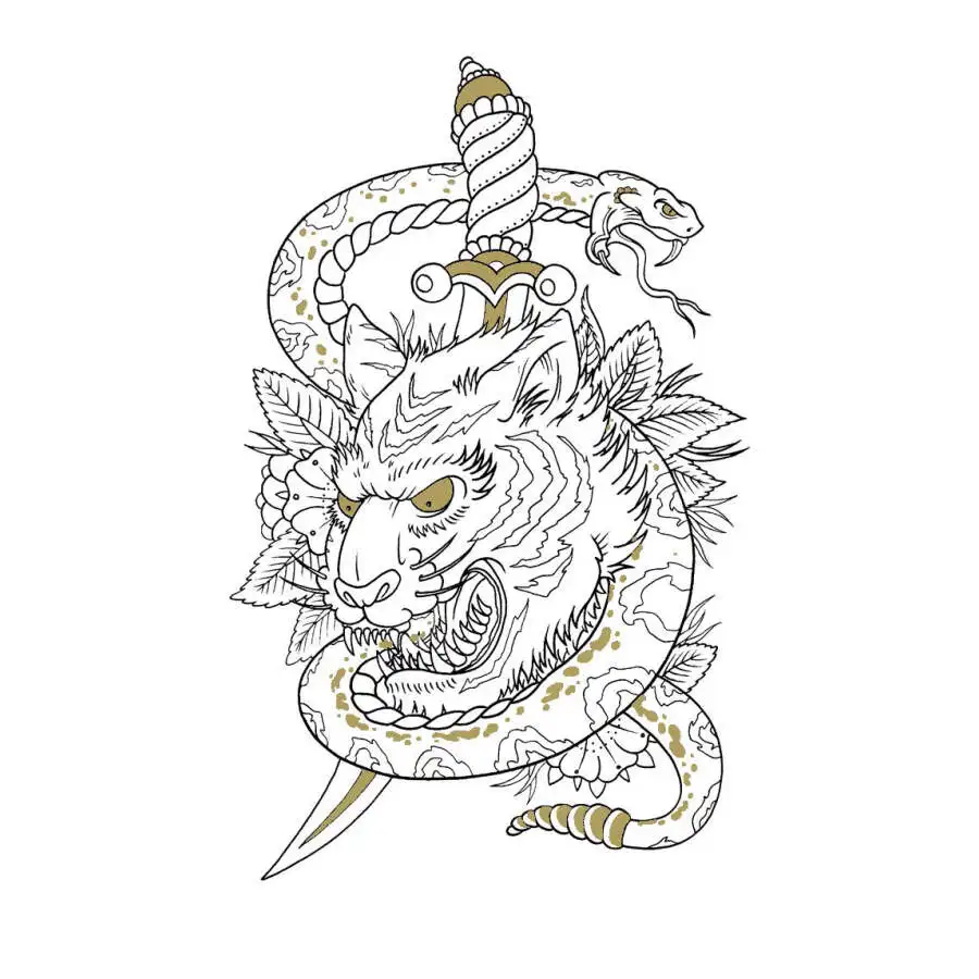 Online Shop The Tattoo Colouring Book For Adults Relieve Stress Kill Time Painting Drawing Antistress Coloring Books Libro Colorear Adultos