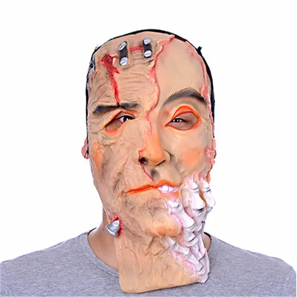 party masquerade mask halloween mask bloody badly wounded full face with horror latex mask mj011 - Bloody Halloween Masks party masquerade mask halloween mask bloody badly wounded full face with horror latex mask mj011 - Bloody Halloween Masks